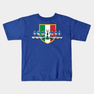 Italy Football subbuteo design Kids T-Shirt